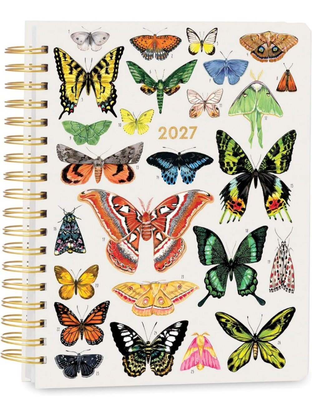 2027 Weekly & Monthly Planner - 17-Month Hardcover, Notes, Lists, Stickers
